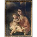 Neapolitan School, late 17th/early 18th century, Madonna and child, oil on canvas, 99.5 x 73cm.