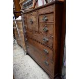 A large Georgian mahogany and line inlaid chest of drawers, 118cm wide.