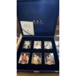 A Halcyon Days Limited Edition 'The Queen's Diamond Jubilee' boxed set of six enamel boxes,