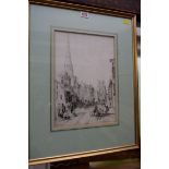 John Burgess of Leamington, 'East Street, Chichester', inscribed in pencil,