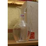 A Baccarat clear glass carafe and decanter and stopper, latter 30cm high,