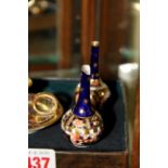 A 19th century Spode miniature chamber stick, painted pattern 1166,