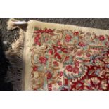 A large Persian Kerman floral carpet,