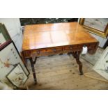 A Regency satinwood, line inlaid and crossbanded sofa table, 92cm wide.