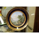 A 19th century Continental porcelain cabinet plate,