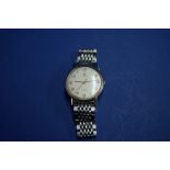 An Omega Geneve gentleman's stainless steel mechanical wristwatch,