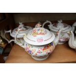 A collection of five Victorian teapots and covers.