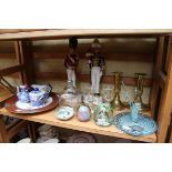 A mixed lot of ceramics and glass,