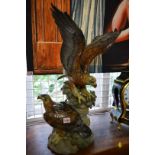 A large and impressive limited edition Lladro figure group of two eagles, circa 1970s, No.