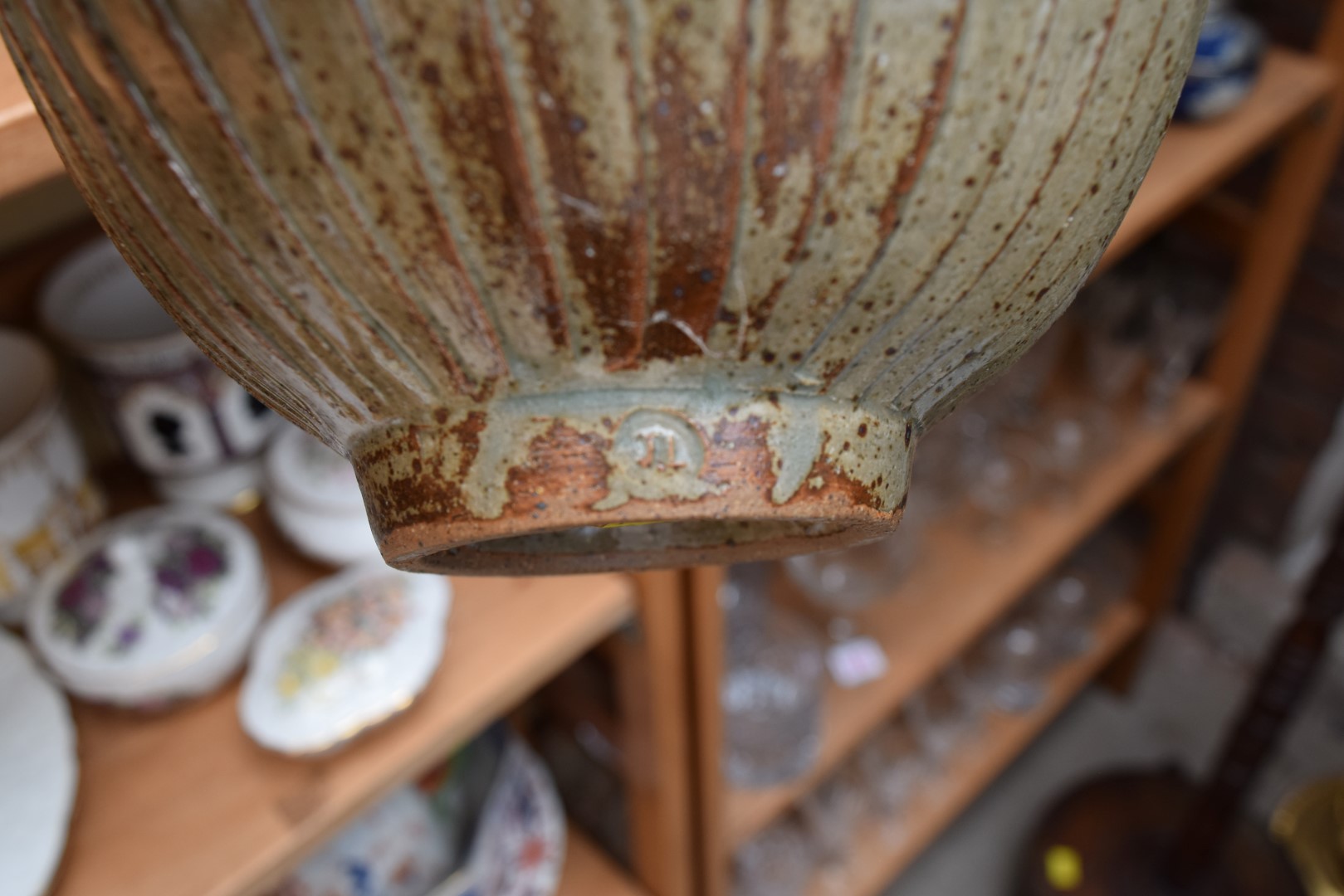 Studio Pottery: seven Jeremy Leach items, largest 18cm diameter, (chipped rim of one small vase). - Image 2 of 3