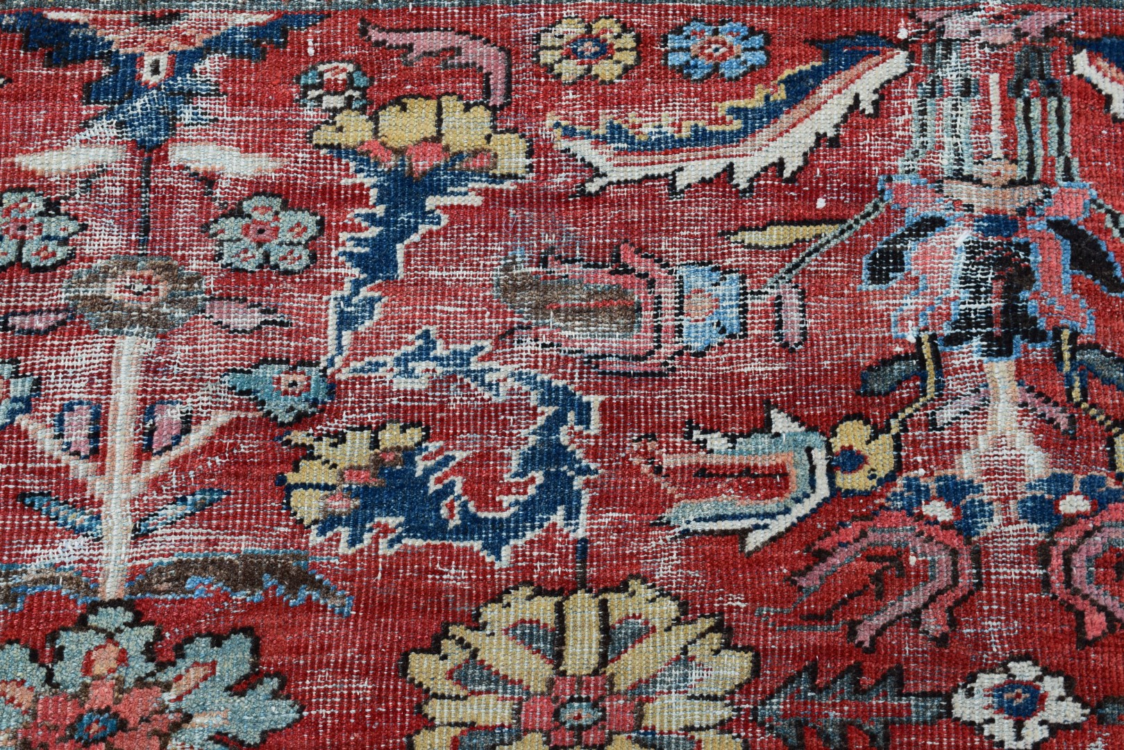 A 'Ziegler Mahal' carpet, with allover stylised floral design on a soft red madder field, - Image 4 of 5