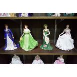 Four Royal Worcester Limited Edition figures, comprising: 'A Winter Princess'; 'Mary Jane' No.