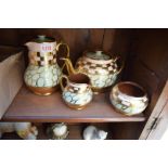 A Sadler pottery four piece teaset.