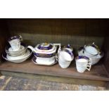 An early 19th century Spode part tea set.