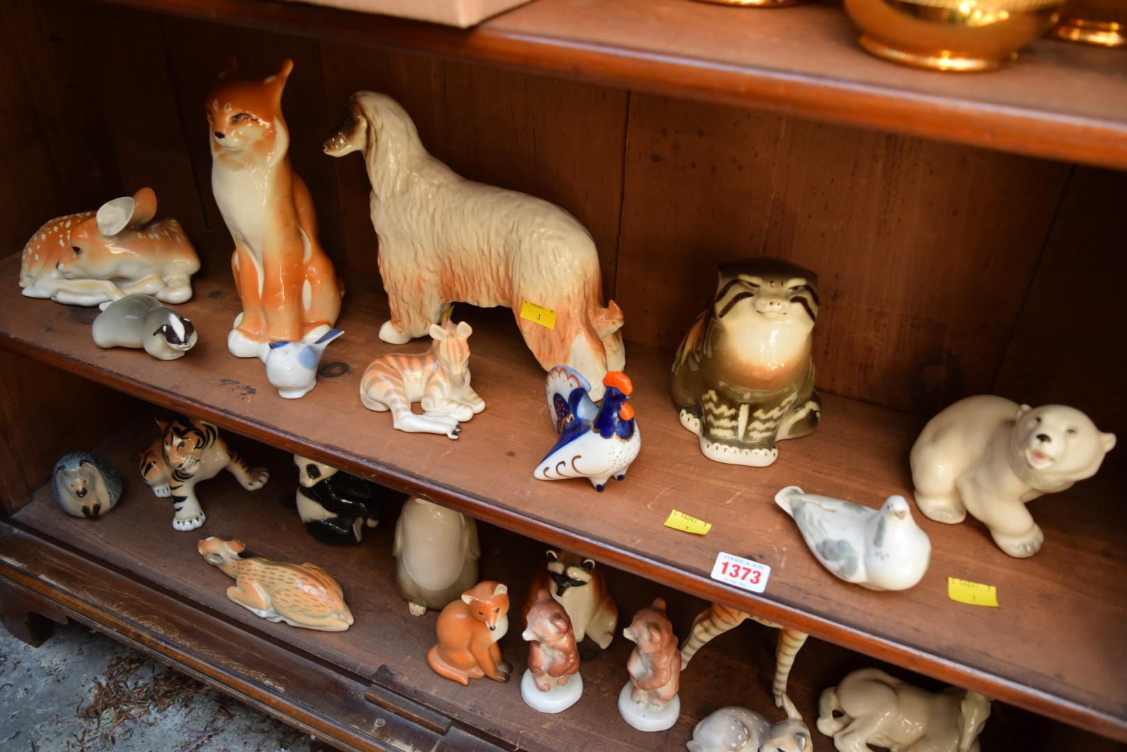 A large of USSR pottery animals.