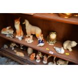 A large of USSR pottery animals.