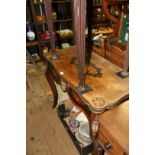 A late 19th century French marquetry card table, with gilt brass mounts, 91cm wide.