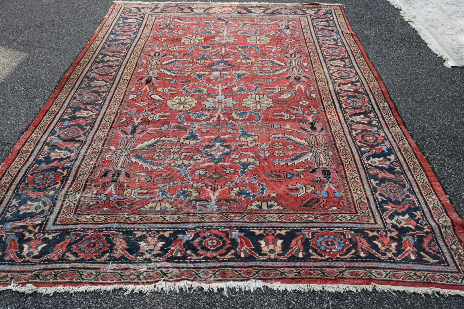 A 'Ziegler Mahal' carpet, with allover stylised floral design on a soft red madder field,