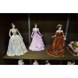 Three Coalport Limited Edition figures, comprising: 'Katherine'; 'Isabella'; and 'Lady De Winter'.