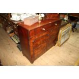 A Regency mahogany side cabinet, 102.5cm wide.