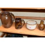 Studio Pottery: four Wenford pottery items, to include a Seth Cardew jug, 20.