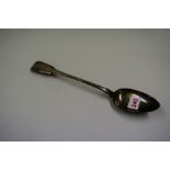 A George IV silver Old English pattern silver basting spoon, by William Eley & William Fearn,