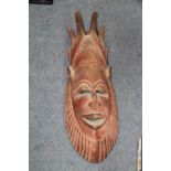 Oceanic: a large 20th century tribal mask, 84cm high.