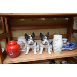 A mixed lot of ceramics, to include a Crown Devon ginger jar and cover.