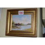 Myrtle Prosser, 'The Old Mill, Birdham'; 'Pump Bottom Farm, Chichester', a pair, initialled,