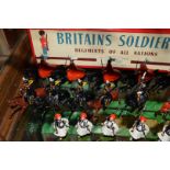 A quantity of Britains calvary figures, (minor damage).