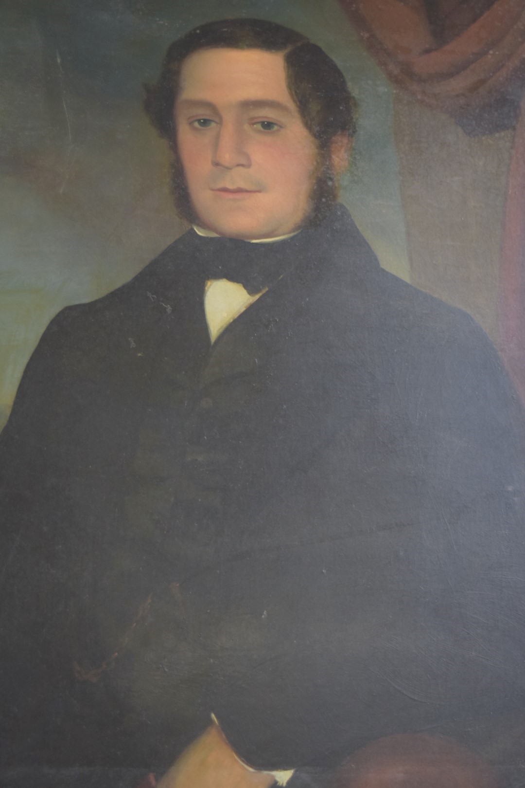 English School, second quarter 19th century, half-length seated portrait of a gentleman, - Image 6 of 8