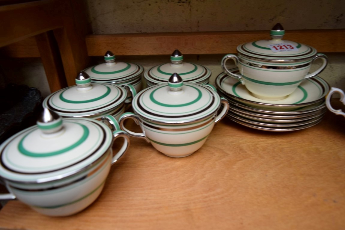 A Spode 'Royal Jasmin' part breakfast set; together with other teawares. - Image 8 of 24