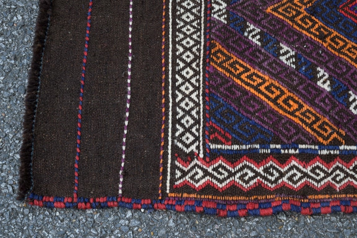 A narrow Baluch flatweave runner, 234 x 63cm. - Image 15 of 16