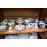 A Spode 'Royal Jasmin' part breakfast set; together with other teawares.