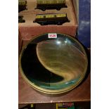 A large magnifying glass, 22.5cm diameter.