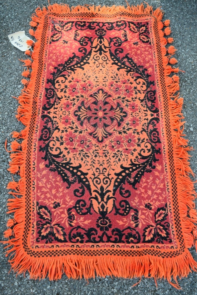 A North American Kelim flatweave rug; - Image 8 of 8