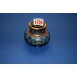 A Chinese cloisonne enamel vase, Qianlong four character mark, 6.8cm high.