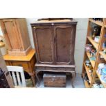 A South African side cabinet, probably stinkwood, 86cm wide.