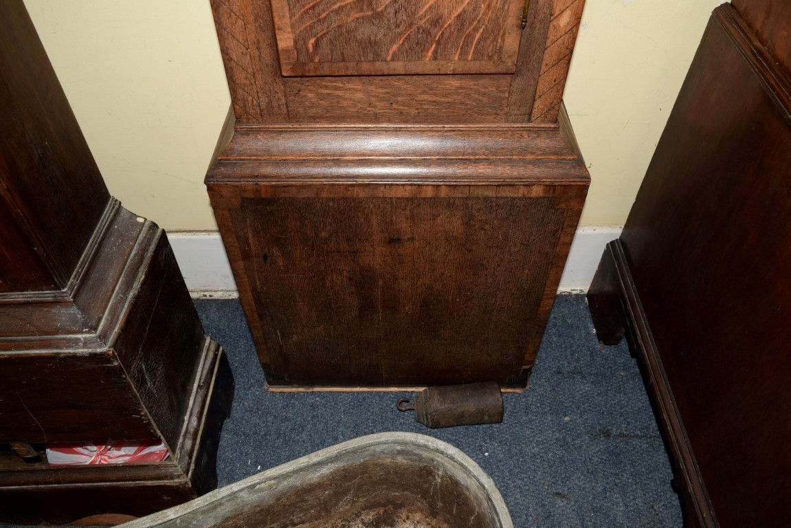 An early 19th century oak and mahogany crossbanded 30 hour longcase clock, - Image 23 of 75