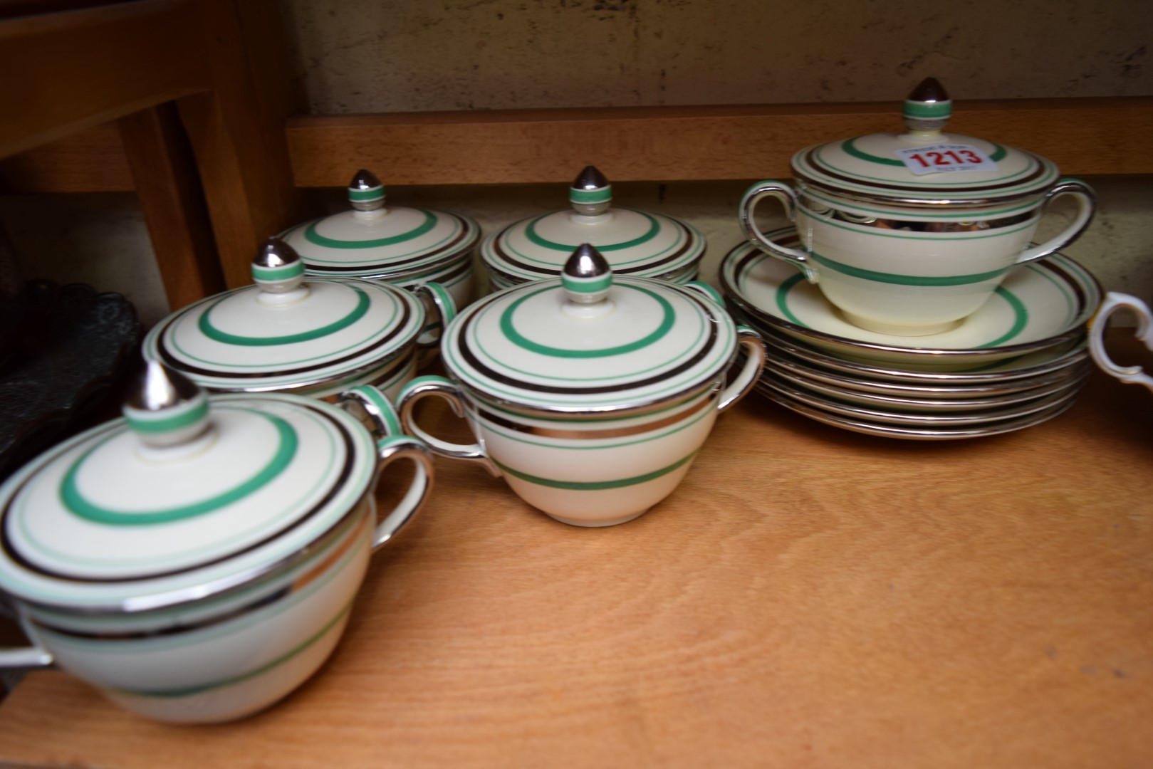 A Spode 'Royal Jasmin' part breakfast set; together with other teawares. - Image 5 of 24