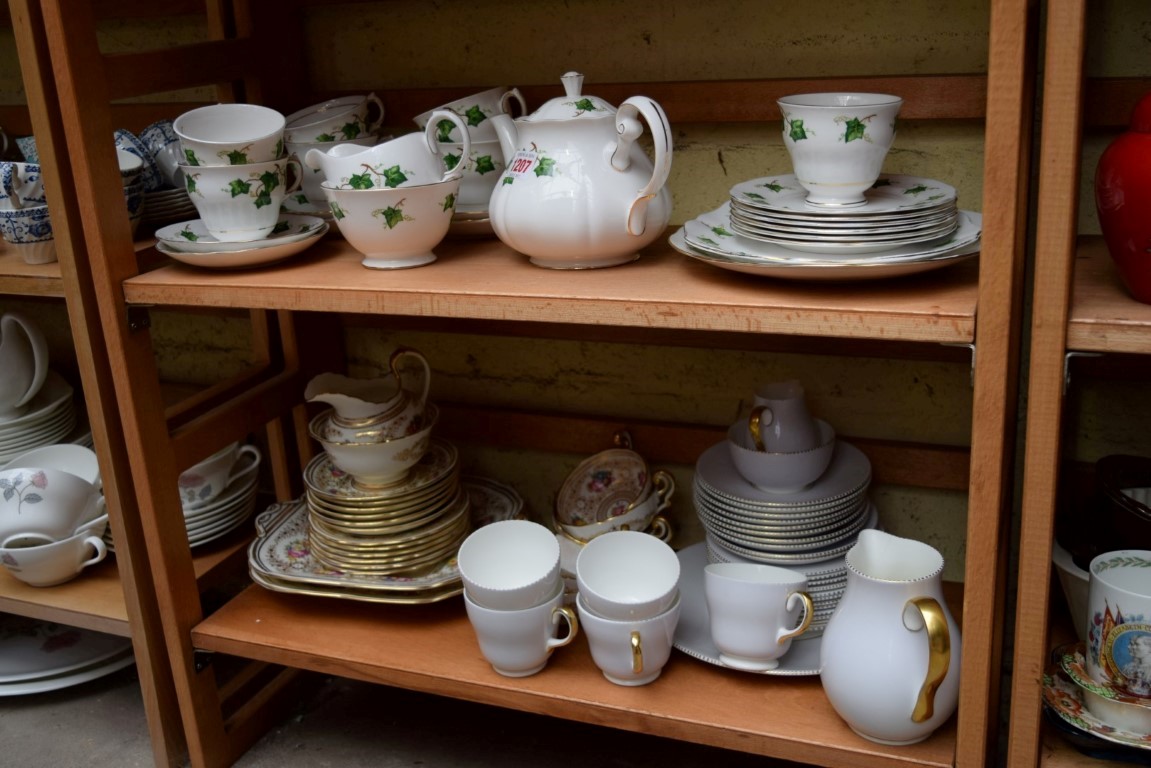 Three part tea-sets. - Image 3 of 24