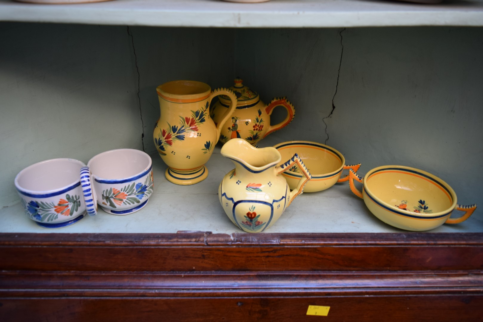 *WITHDRAWN FROM SALE*A collection of ten items of Quimper ware pottery, together with price guide. - Image 2 of 22