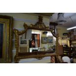 An 18th century style giltwood and gilt gesso framed wall mirror, 106 x 98cm.