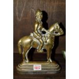 A Victorian cast brass Lord Roberts doorstop.