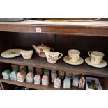 A Carlton Ware tea for two set; together with a Shelley 'Duchess' pattern part tea service.