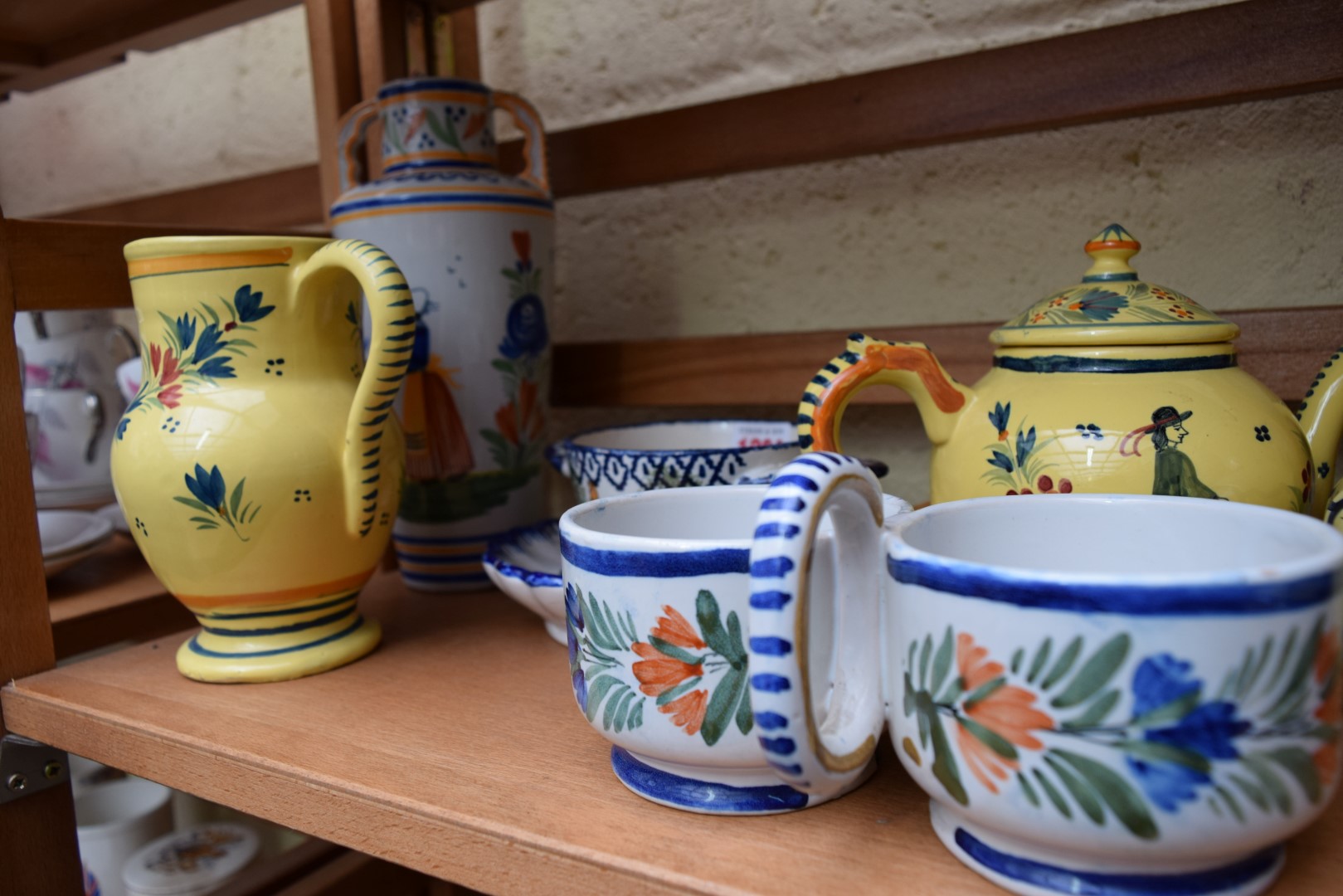 *WITHDRAWN FROM SALE*A collection of ten items of Quimper ware pottery, together with price guide. - Image 7 of 22
