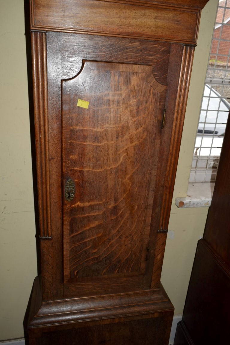 An early 19th century oak and mahogany crossbanded 30 hour longcase clock, - Image 29 of 75