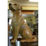 A Beswick fireside Labrador, 34cm high.