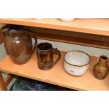 Studio Pottery: four Wenford pottery items, to include a Seth Cardew jug, 20.