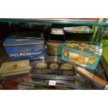 An interesting collection of vintage tins,